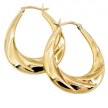 9ct gold 2.8g Hoop Earrings